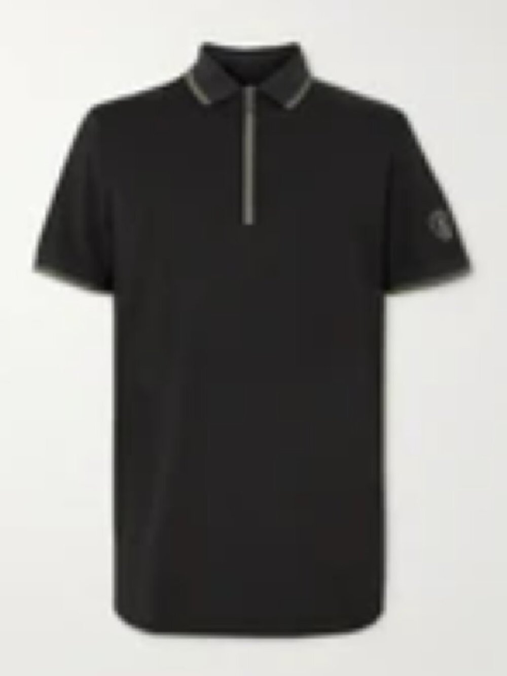 $200! NWOT Men's Bogner Sport Cody Stretch Golf Shirt - Black / Green - Large